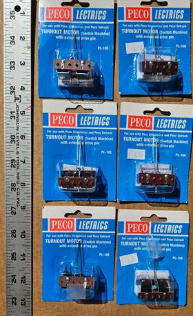 Pl-10e Peco Pe-10e 6 Pico Lectrics Turnout Switch Machine Motors W Extended Drive Pins Iob