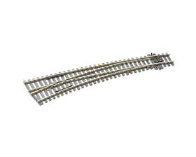 Ppcsle87 Peco Ho C100 Electrofrog Dbl Curved Left-hand Turnout