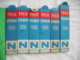 Sl-388x Peco Lot Of 6 Sl 388x Manual Switch Turnout Track Right Hand Rh Large N Scale