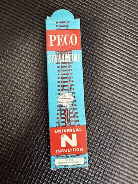 Sl-391-h Peco N Gauge - Medium Radius Right Hand Switch Sl-391 H
