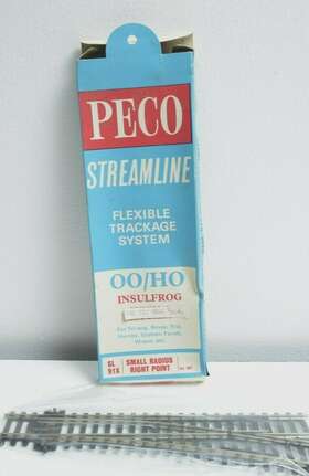Sl-91x Peco Ho/oo Scale Streamline Insulfrog Small Radius Right Turnout Nos