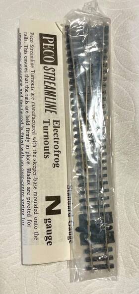 Sl-e388x Peco N Scale Rh Electrofrog Turnout Switch Large Radius Nos