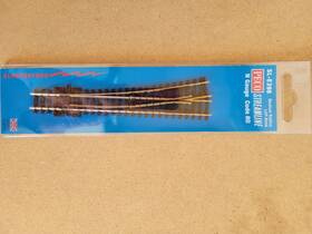 Sl-e396 Peco N Scale - Electrofrog Medium Radius Left Hand Turnout Code 80