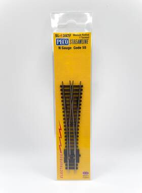 Sl-e397f Peco N Gauge Code 55 Medium Radius Y Turnout Electrofrog