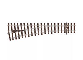 Sl-u1196 Peco Ho Scale Streamline Oo/ho Code 75 Bullhead Medium Turnout - Left