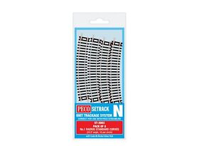 St-3003 Peco N Code 80 1st Radius Standard Curve Track Pack Of 8