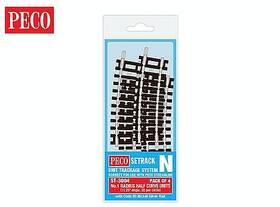 Peco St-3004 N No. 1 Half Curve - #st-3004