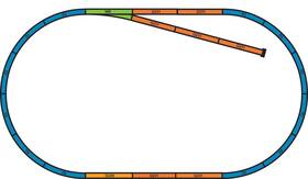 55366 Piko Ho Starter Track Set A And B Roadbed Only