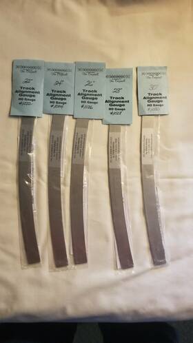 Ribbonrail 999990555182 10ftft Track Alignment Gauges Set Of 5 Curved Radius 22 24 26 28 30