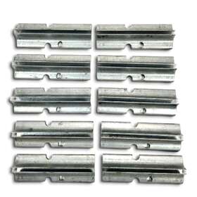 Rj-031 Rmi Steel Track Joiners Slip On 10 Pieces Model Railroad West Coast Profile Rail