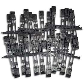 Tp-100 Rmi True Tie Pre Gauged Plate Tp 100 Model Railroad Gauge Spacer Lot Of 25