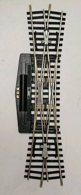 Roco 4546 #4546 Ho 12.5 Degree Double Cross Over Remote Switch - Code 100 Ns
