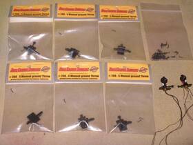 208-s Ross Custom Switches 6 #208-s Manual Switch Throws 2 Lighted Stands Plus