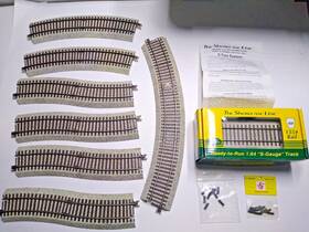 00297 S-helper Service The Showcase Line 5 Inch Track Sections Straight 15 Curved And Rail Joiner