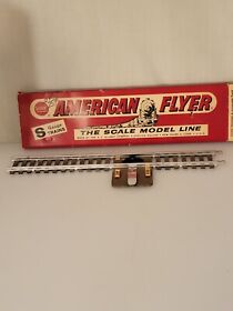 1ht106 S Scale American Flyer #26302 Terminal And Uncoupler Straight Track