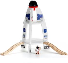20-a01 Sainsmart Jr. Wooden Train Track Accessory Space Launcher Rocket Ship Play
