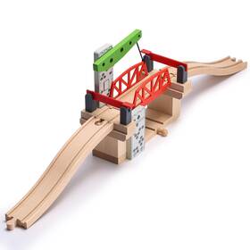 808-20-a20 Sainsmart Jr. Wooden Train Set Accessories Moveable Lifting Bridge With