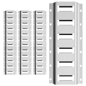 E-track-2ft-silver-4pack Saluinoki 2ft E Track Rails 4 Pack Tie Down Erack With Powder-coated Steel E-track For