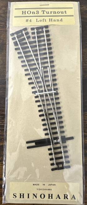 401-e Shinohara Or Lambert Hon3 Left Hand #4 Turnout Code 70 Nickel Silver Nip