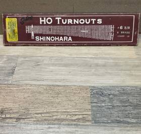 B100 Shinohara B100#6r/h Ho Scale 1 87 #6 Right Hand Turnout Switch Code 100 Brass