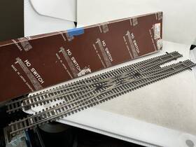 0005-000116 Shinohara Con-cor Nib Ho Scale Code 100 #6 Double Crossover Switch #0005-000116