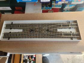 N100 Shinohara N100#4dc Ho Scale #4 Double Crossover Code 100 Nickel Silver Rail