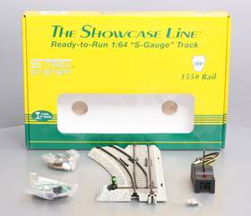 00299 Showcase Express S-helper S #3 Remote Control Left Hand Switch Turnout Ln/box