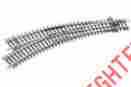 Pcost-245 St-245 Peco Left Hand Curved Dbl Radius Turnout Code 100 Ho Scale