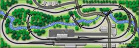 Tgauge-tp5 T-gauge 1 450 Scale Track Plan 5 Station Inn Layout