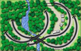 Tgauge-tp7 T-gauge Triple Bridge Creek Track Plan 7 Tp-7