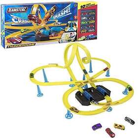 1416444 Teamsterz 050841644418 Thunder Dome Track Set And 10 Cars