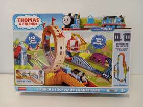 Hhn25 Thomas & Friends And Launch Loop Maintenance Yard Train Set -