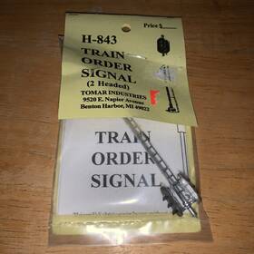 H-843 Tomar Industries Ho Scale Train Order Signal 2 Headed Vertical