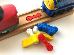 Dbonev1r6 Trainlab Dogbone Wooden Train Track Connectors Adapters Compatible With Thomas And Fr