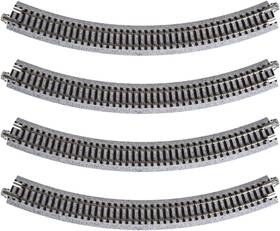 Trains 313052866877 Usa Model Train Products Unitrack 282mm 11 Inch Radius 45-degree Curve Track 4-p
