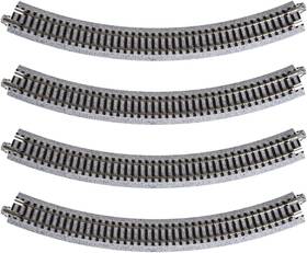 Trains 313107194177 Usa Model Train Products Unitrack 282mm 11 Inch Radius 45-degree Curve Track 4-p