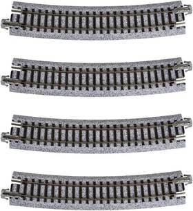 Trains 445017073044 Usa Model Train Products Unitrack 481mm 19 Inch Radius 15-degree Curve Track 4-p