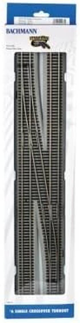 Trains 744110297355 L/h Remote Crossover Switch Nickel Silver Track #6 1/cd Ho