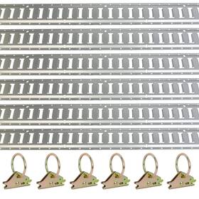 Dn0459s-a08 Trekassy E Track Tie-down Rail Kits 6 Pack 5ft Etrack Rails With Enclosed