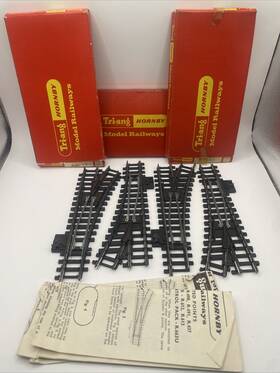 R491 Tri-ang Triang Model Railway Oo Gauge Track Hornby R/h Used Lot Of 4