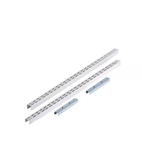 Triton Products 705353485077 Storability 63 Inch L Steel Hang Rail Track System Accessory In White 1-pack