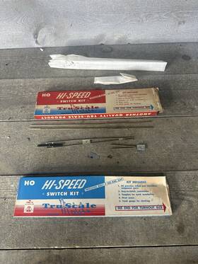 3299 Tru-scale Vintage Ho High-speed Train Track Switch Kit #8 Left Hand 2 Pack