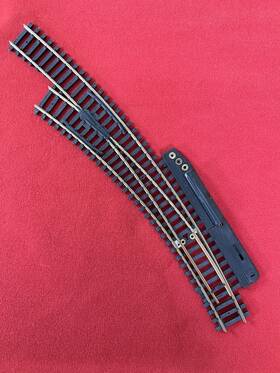 962-1 Tyco Curved Remote Control Switch Lh #962 Without Button - 18 Inch And 22 R