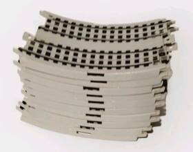B-5879x Tyco Lot Of 5 1989 Twin Turbo Train 4 1/2 Inch Transition Track Sections B5879x Vg Co