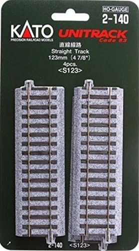 2-140 Unitrack 690000007392 Kato Ho 123mm 4 7/8in Straight 4pcs