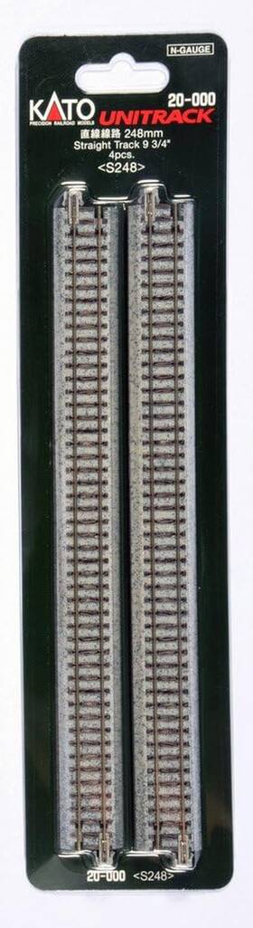 Usa 445026743761 20-000 N Unitrack 248mm 9 3/4 Straight Track 4pcs