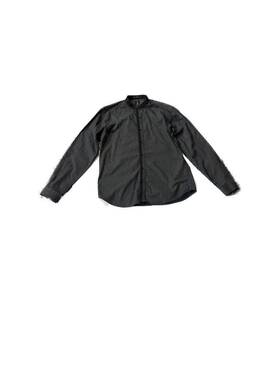 F316vds0019 Van Heusen Slim Fit L/s Button Down Men S Shirt Blk Geo Print- 40 Cm/ 15 1/2 I