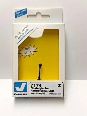Viessmann 7174 Z Scale Warm-white Led Nostalgic Park Lamp