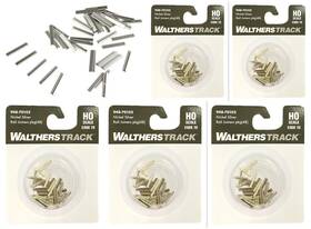70102 Walthers Proto Rail Joiners Ho Code 70 Track Nickel Silver 240pcs 5 Pack Set Lot