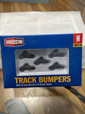 933-2605 Walthers Track Bumper - Built-ups Dark Gray Pkg 5 N Scale